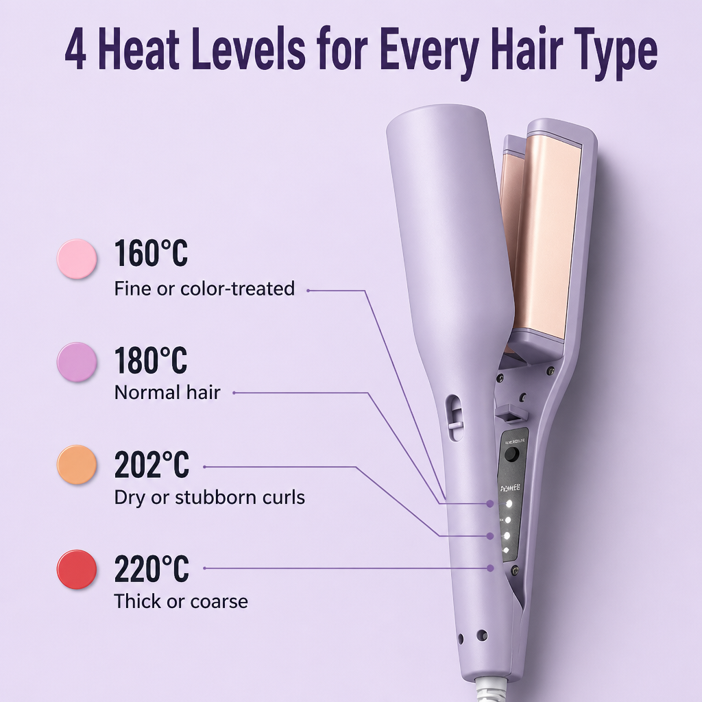 SilkaCurl™ — Press, Glide & Get Effortless Beachy Waves Every Morning