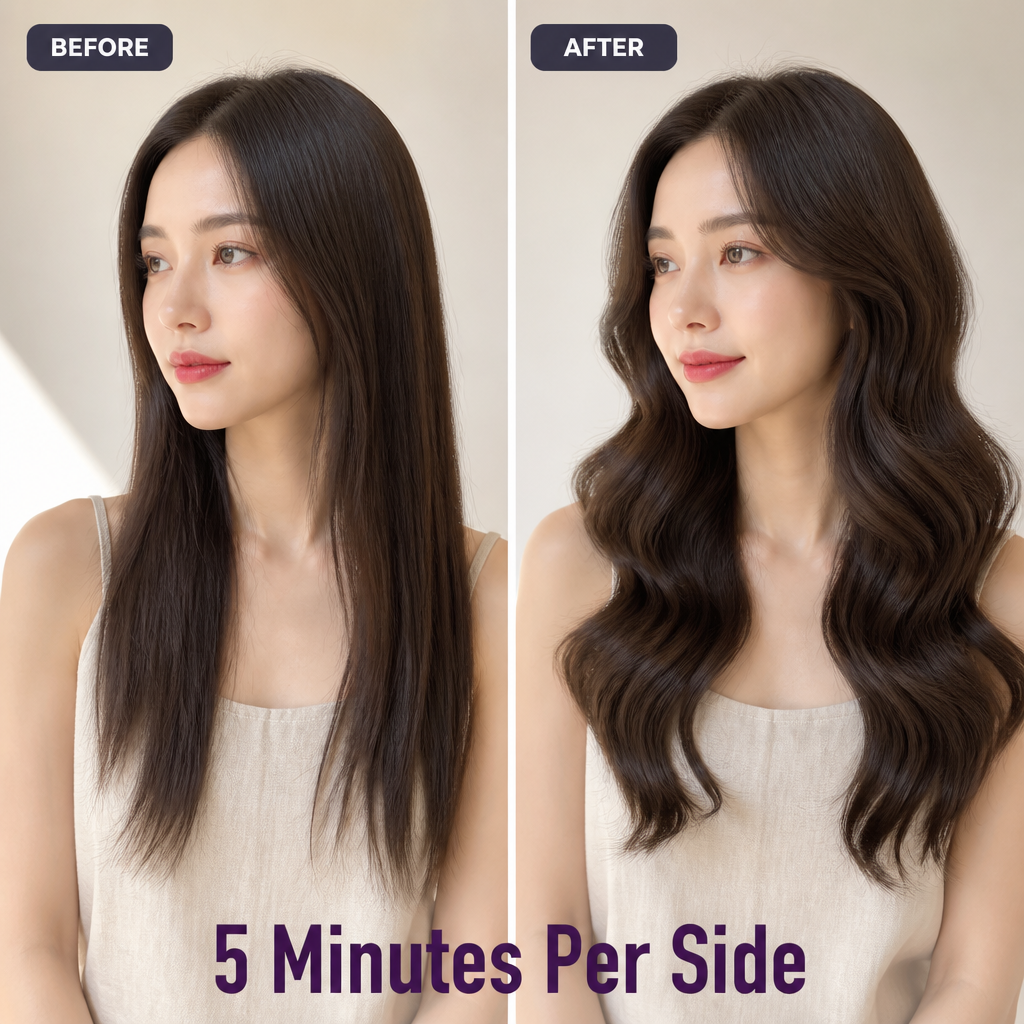 SilkaCurl™ — Press, Glide & Get Effortless Beachy Waves Every Morning