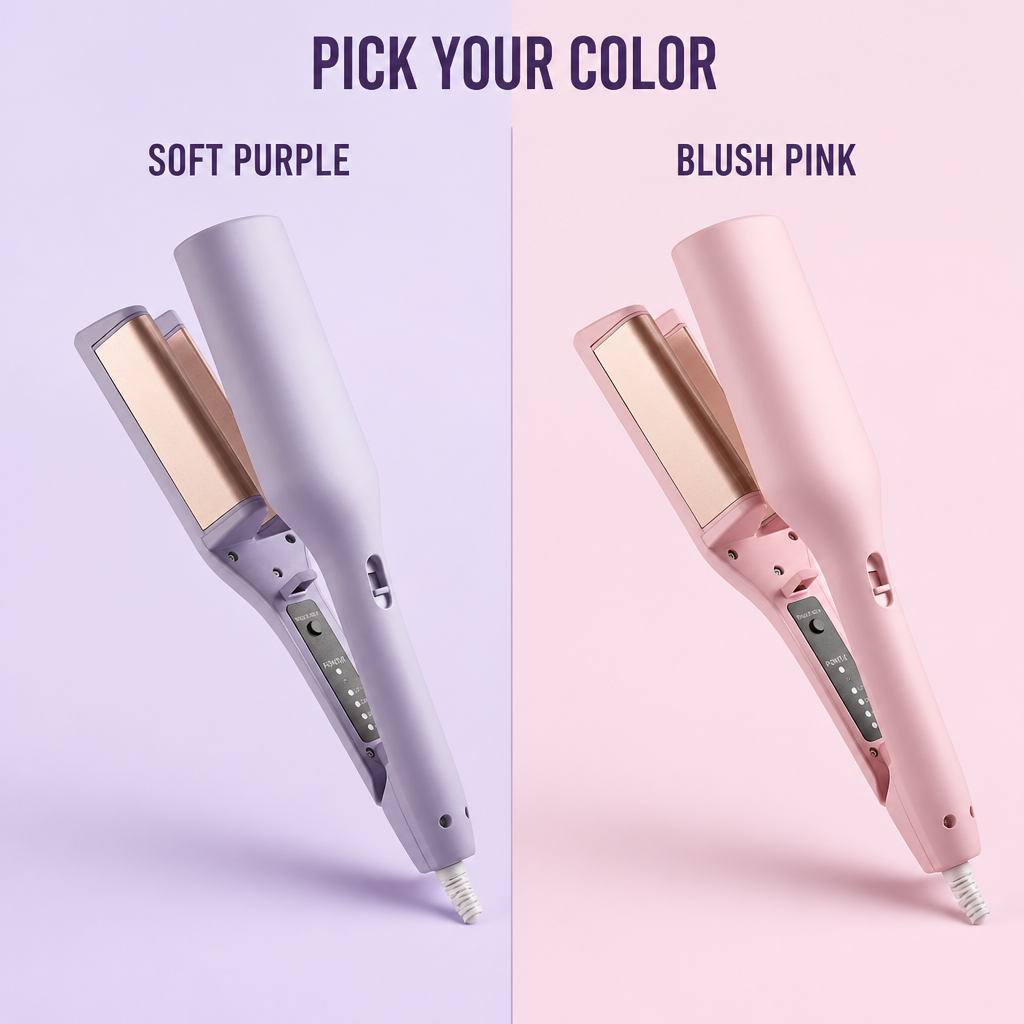 SilkaCurl™ — Press, Glide & Get Effortless Beachy Waves Every Morning