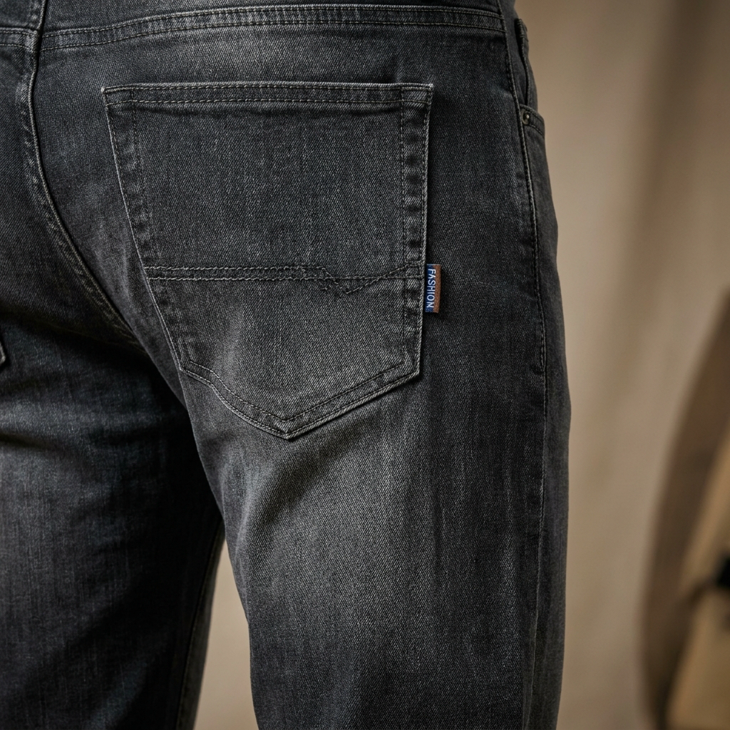 RamoraStride™ – Relaxed Straight Leg Jeans with Drawstring Waist