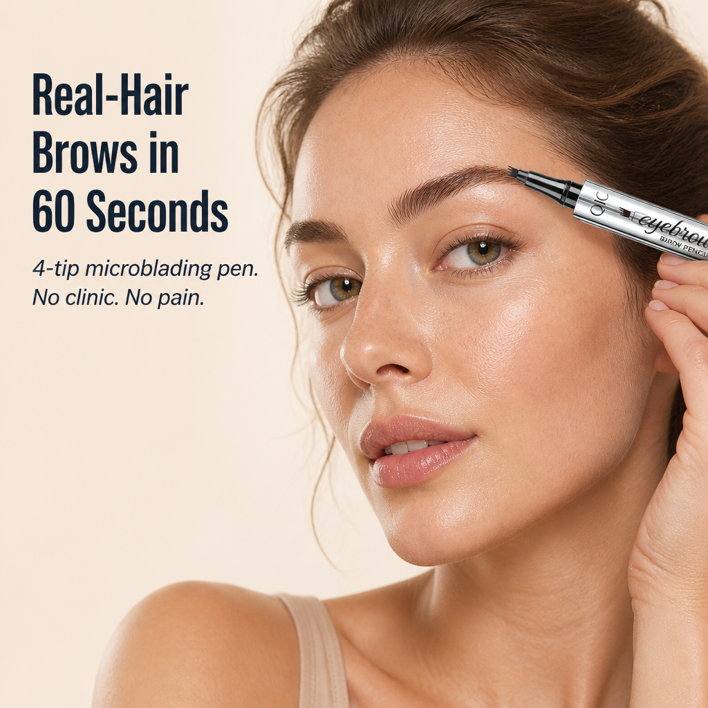 NatuSculpt™ 4-Tip Brow Pen — Sketch Hair-Like Brows In 60 Seconds That Won't Budge