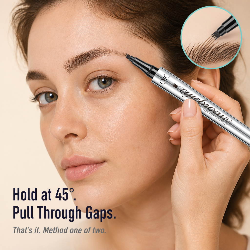 NatuSculpt™ 4-Tip Brow Pen — Sketch Hair-Like Brows In 60 Seconds That Won't Budge