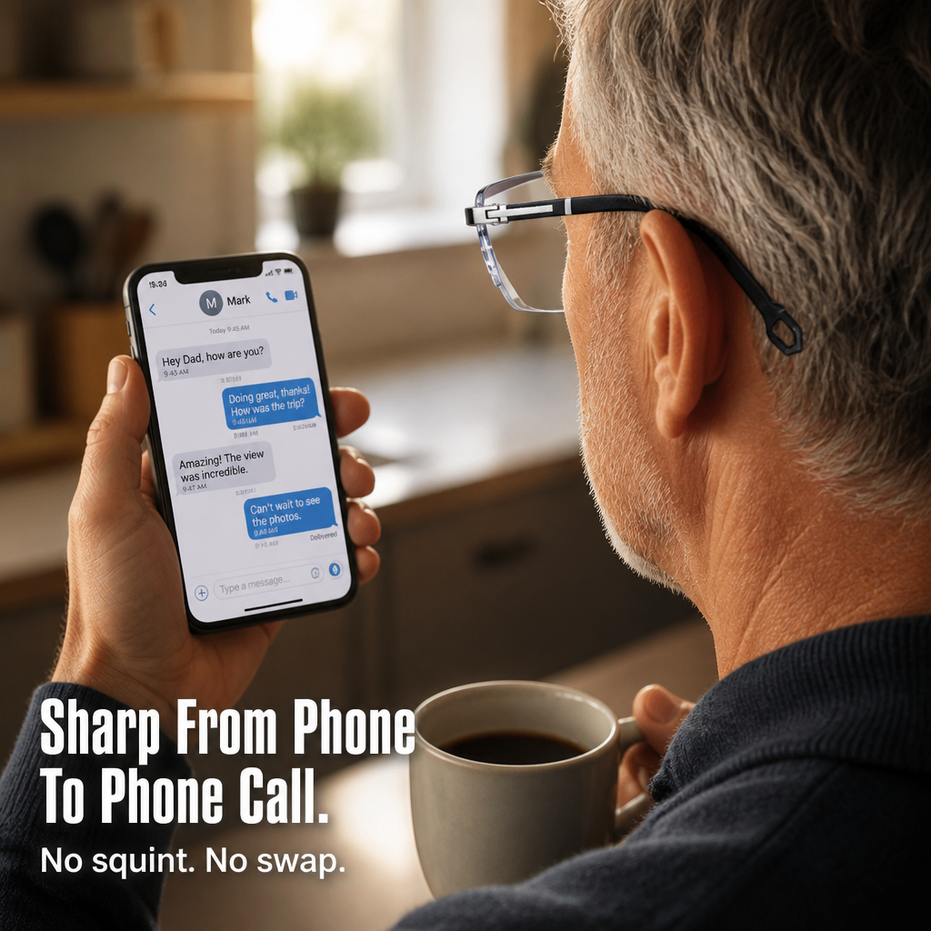 BluCera™ — Read, Drive & Scroll Sharply With One Lightweight Pair