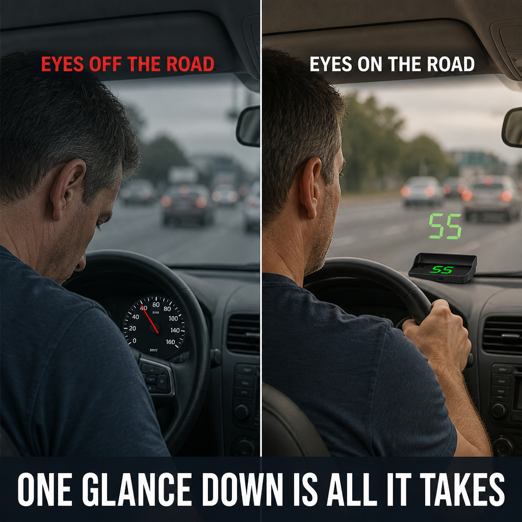 DriveSure™ GPS HUD — Project Your Real Speed in HD On Your Windshield
