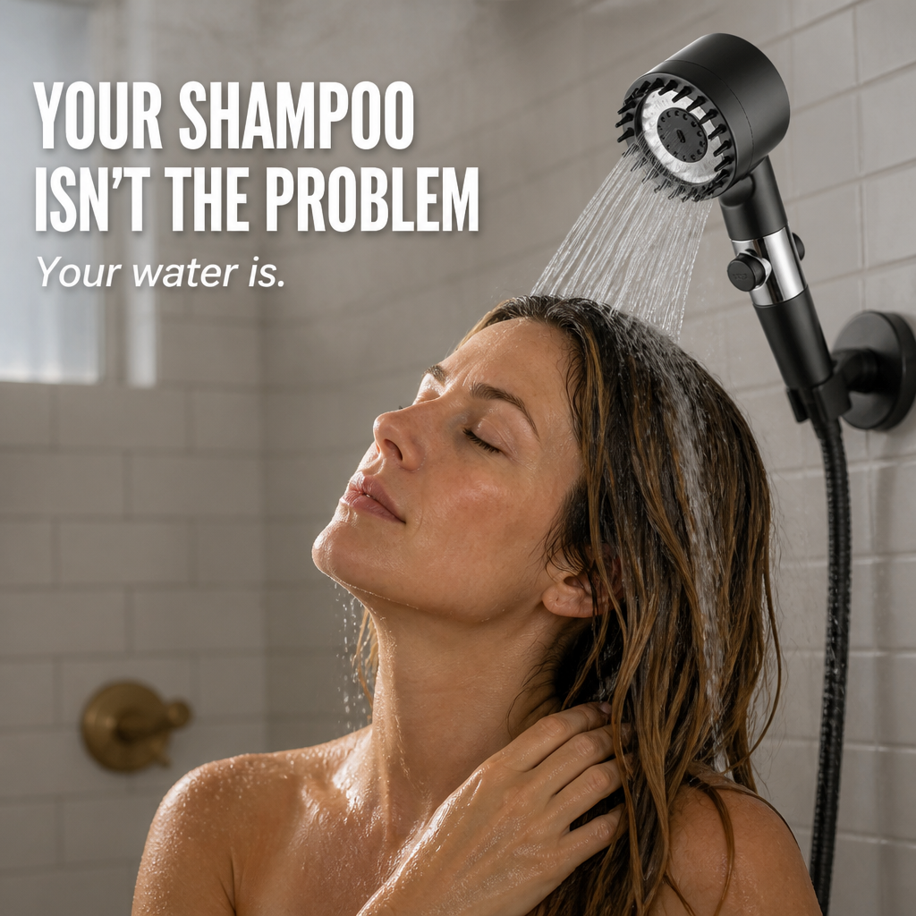 AquaPulse™ — Filter Out The Water That's Drying Out Your Hair And Skin