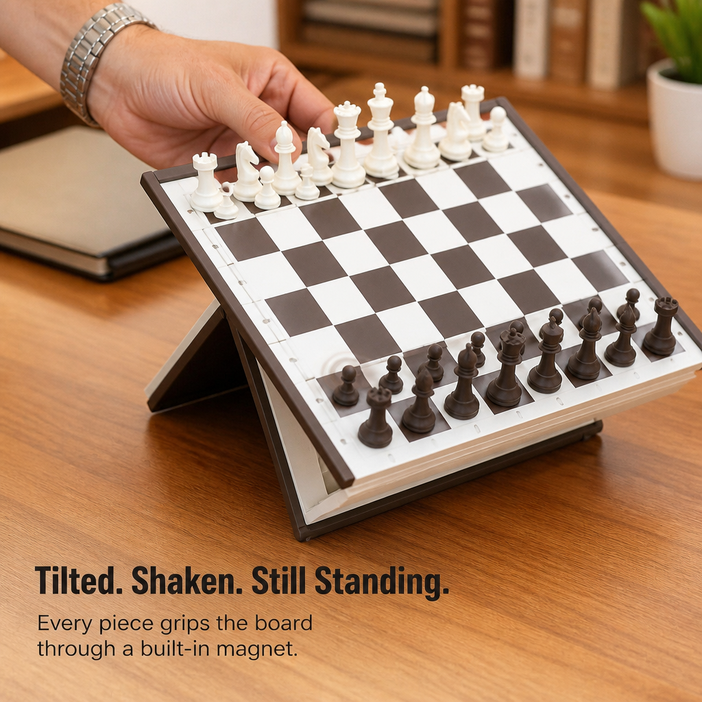 ScripturaChess™ — Hide a Real Chess Set Inside a Hardcover Book