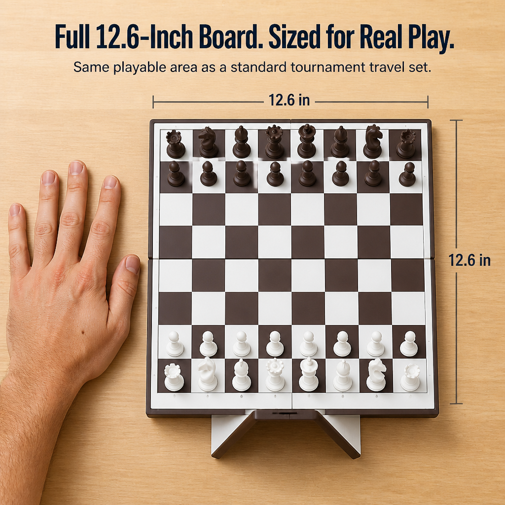 ScripturaChess™ — Hide a Real Chess Set Inside a Hardcover Book