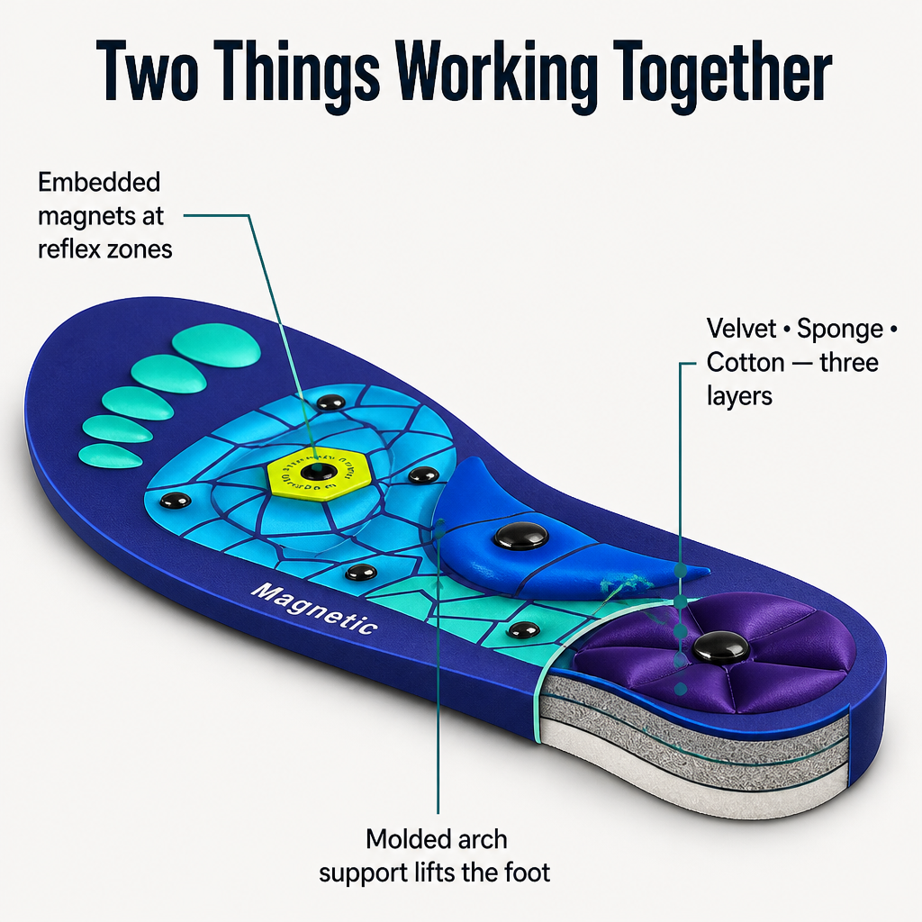 SolaraStep™ — End Tired Feet & Sore Arches With Acupressure Cushion Support