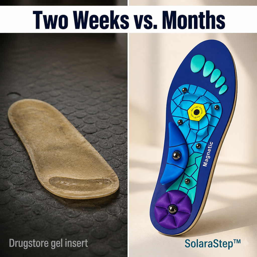 SolaraStep™ — End Tired Feet & Sore Arches With Acupressure Cushion Support