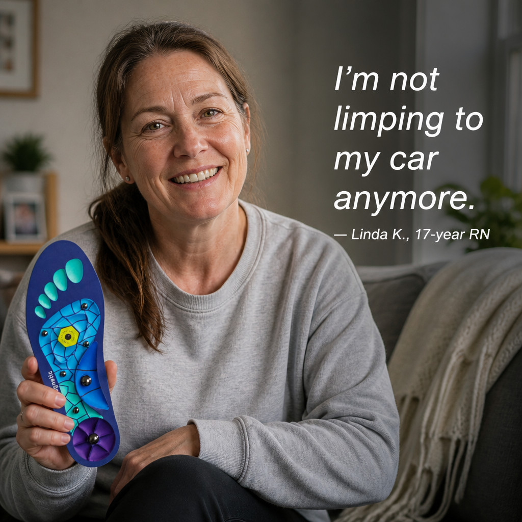 SolaraStep™ — End Tired Feet & Sore Arches With Acupressure Cushion Support