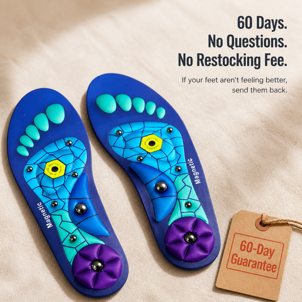 SolaraStep™ — End Tired Feet & Sore Arches With Acupressure Cushion Support