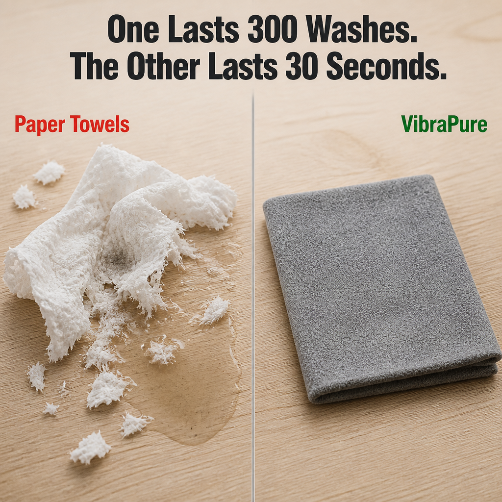 VibraPure™ — Wipe Glass, Screens, and Chrome Streak-Free in One Pass