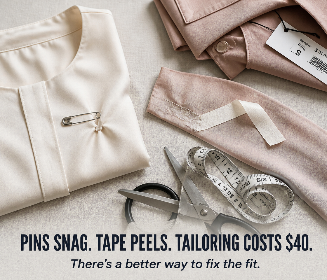 SnapStyle™ — Cinch, Tuck & Restyle Any Outfit Without Sewing or Pins