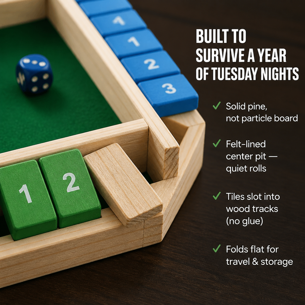 BrainSwing™ — Roll, Add & Shut the Box for Screen-Free Family Nights