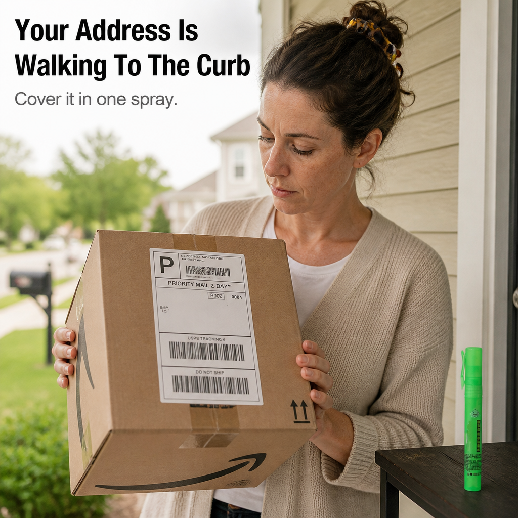 ShieldMark™ — Spray Names, Addresses & Barcodes Off Any Shipping Label