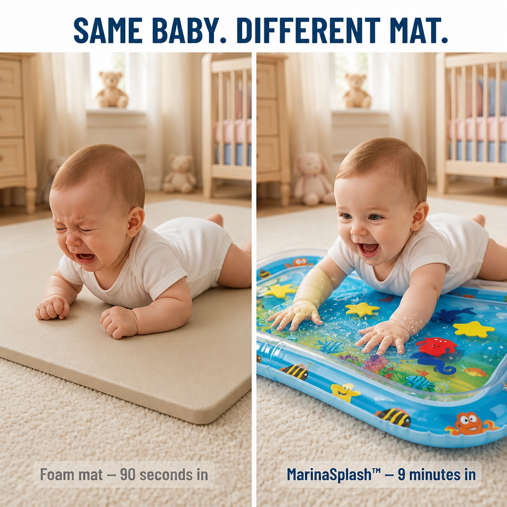 MarinaSplash™ — Turn Tummy Time Tears Into 10 Minutes of Belly Laughs