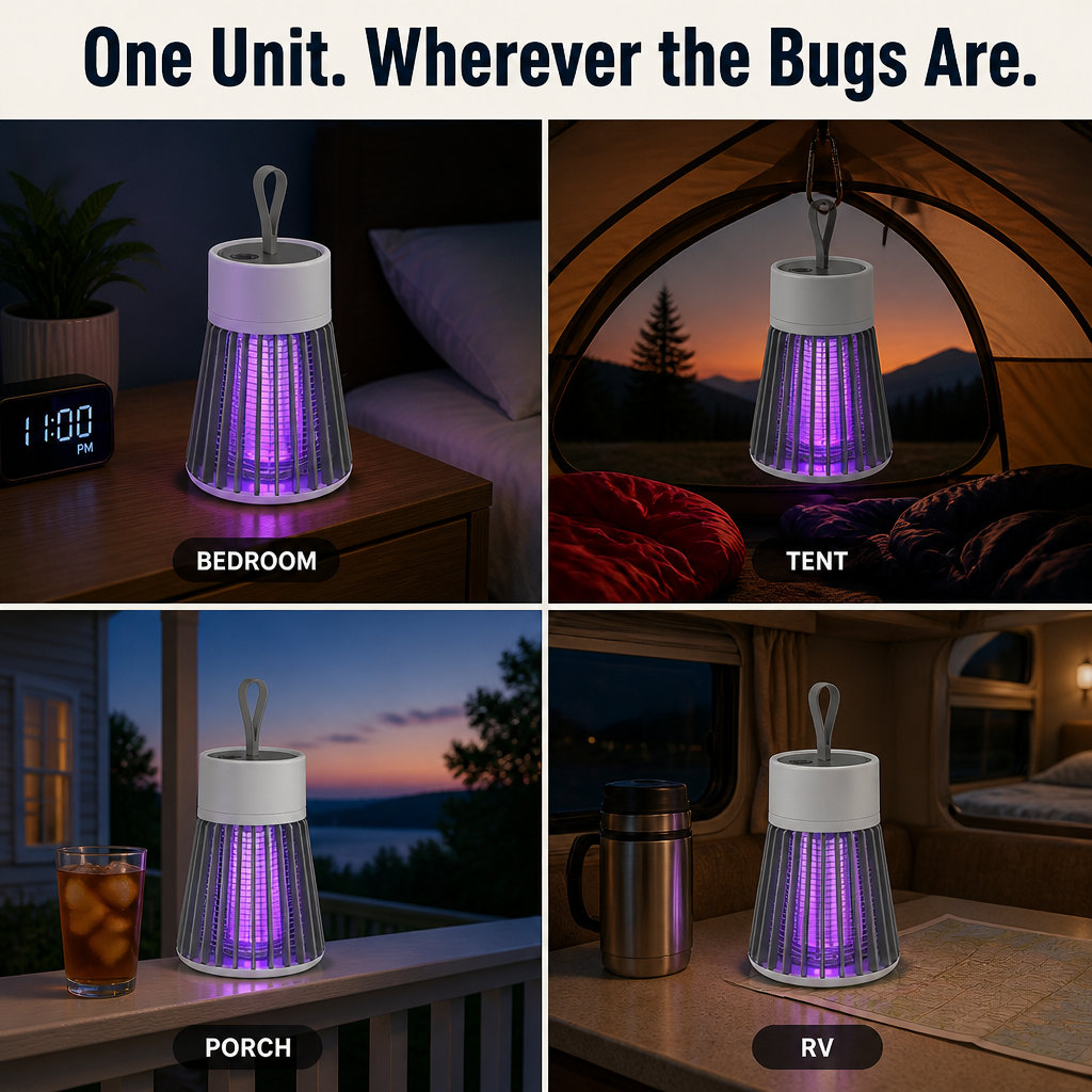 ViraTrapt™ — Pull Mosquitoes Off Your Bed With Whisper-Quiet UV Light