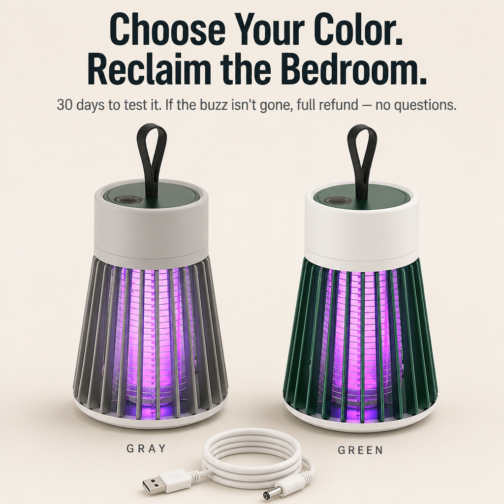 ViraTrapt™ — Pull Mosquitoes Off Your Bed With Whisper-Quiet UV Light