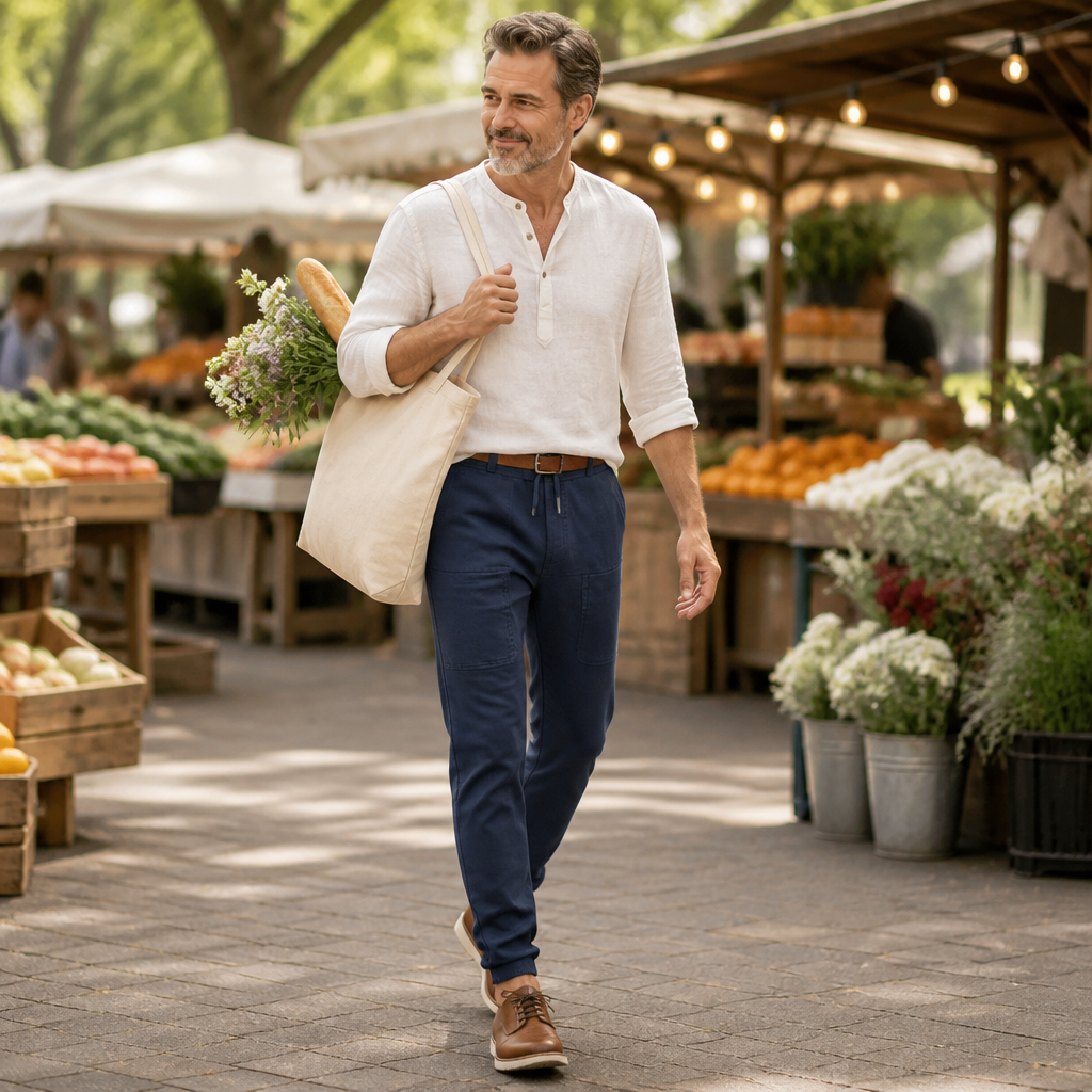 CasualFlex™ – Easy-Wear Stretch Cargo Pants with Drawcord Waist