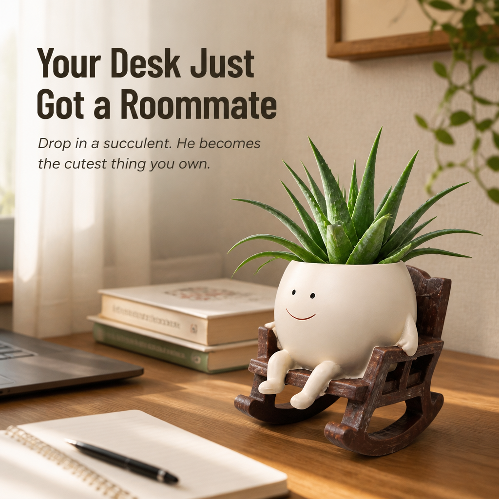 VivaChairs™ — Turn Any Succulent Into a Smiling Desk Buddy in Seconds