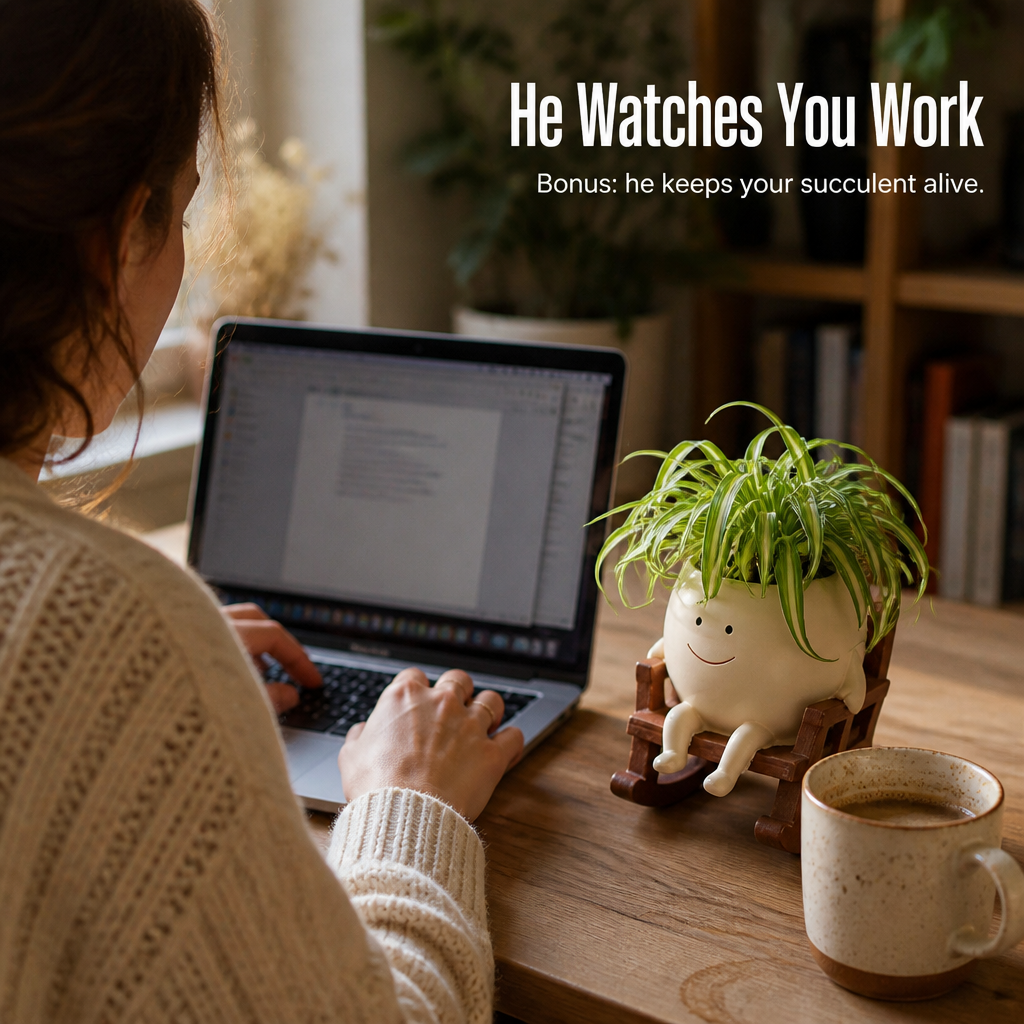VivaChairs™ — Turn Any Succulent Into a Smiling Desk Buddy in Seconds