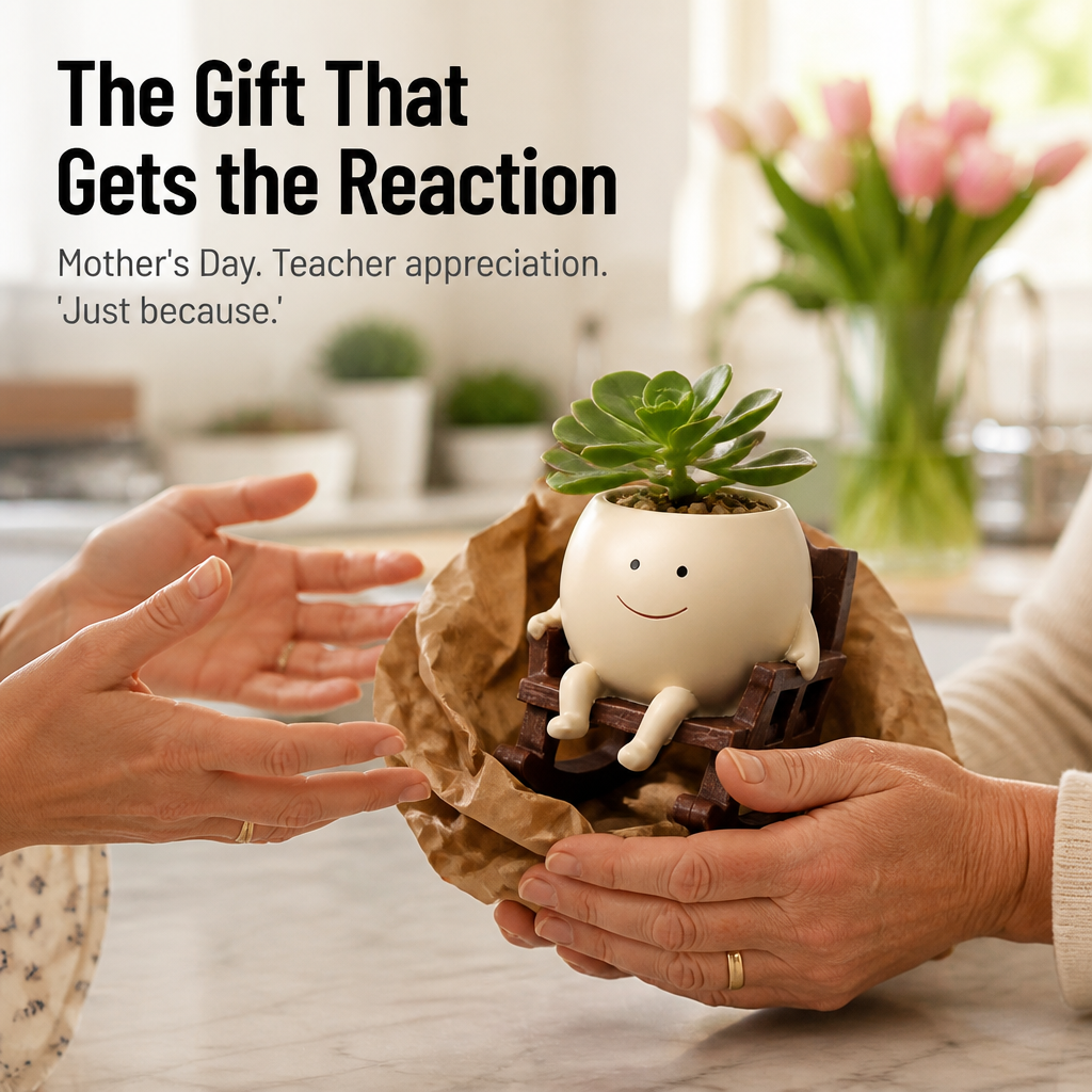 VivaChairs™ — Turn Any Succulent Into a Smiling Desk Buddy in Seconds