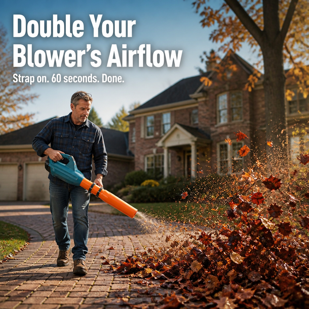 TurboBreeze™ — Double Your Blower's Airflow and Clear Leaves Twice as Fast