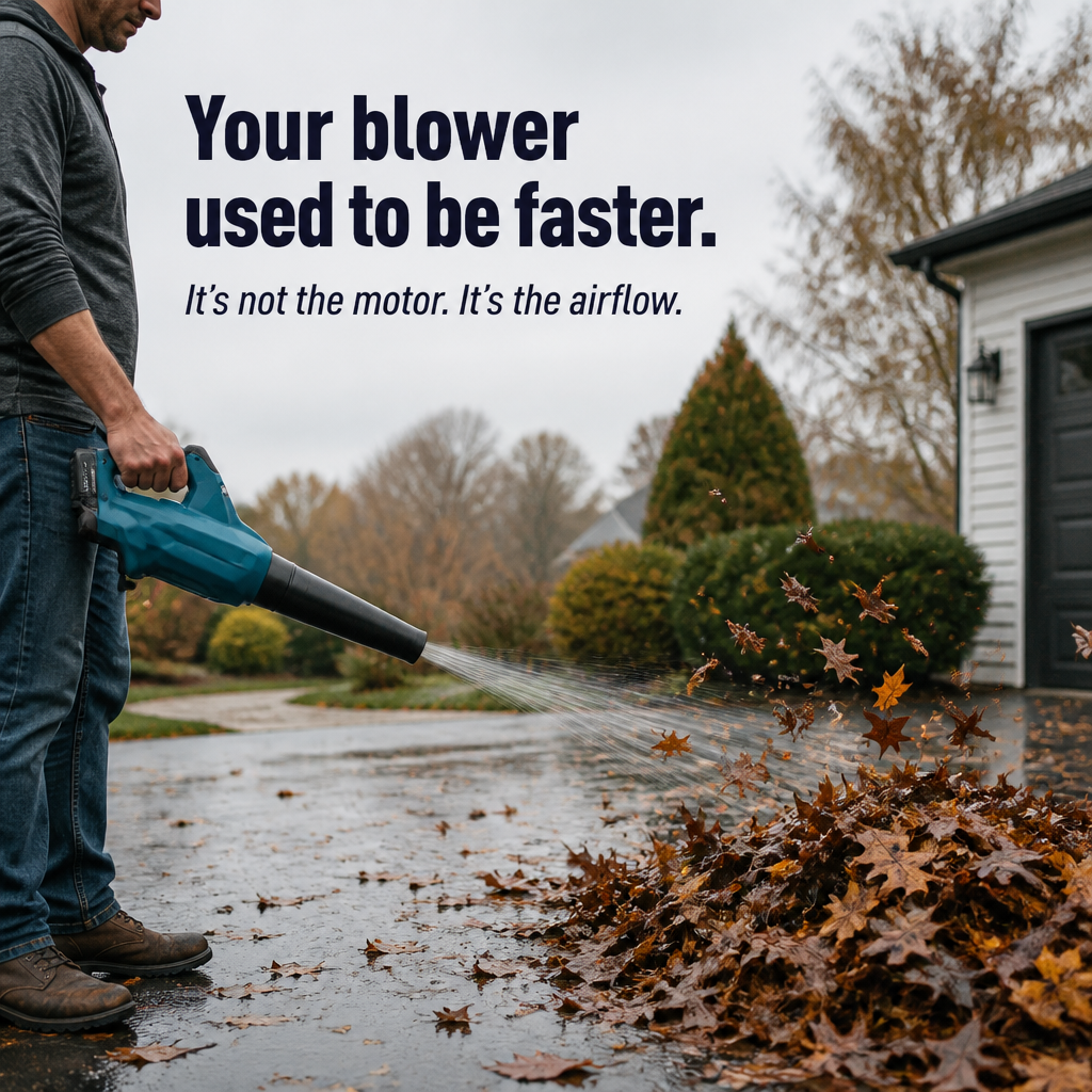 TurboBreeze™ — Double Your Blower's Airflow and Clear Leaves Twice as Fast