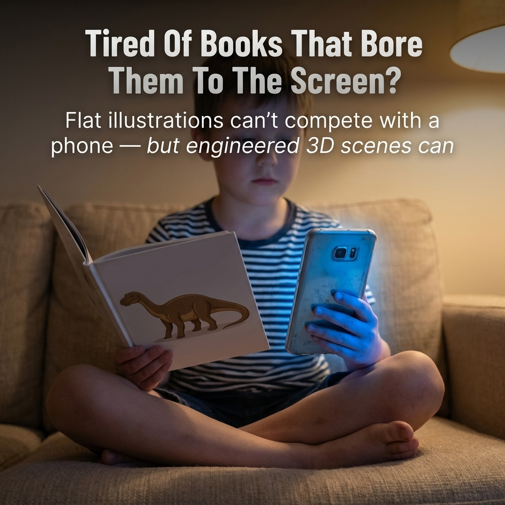 RexQuest™ — Get Your Dino-Obsessed Kid Reading Until The Book Falls Apart
