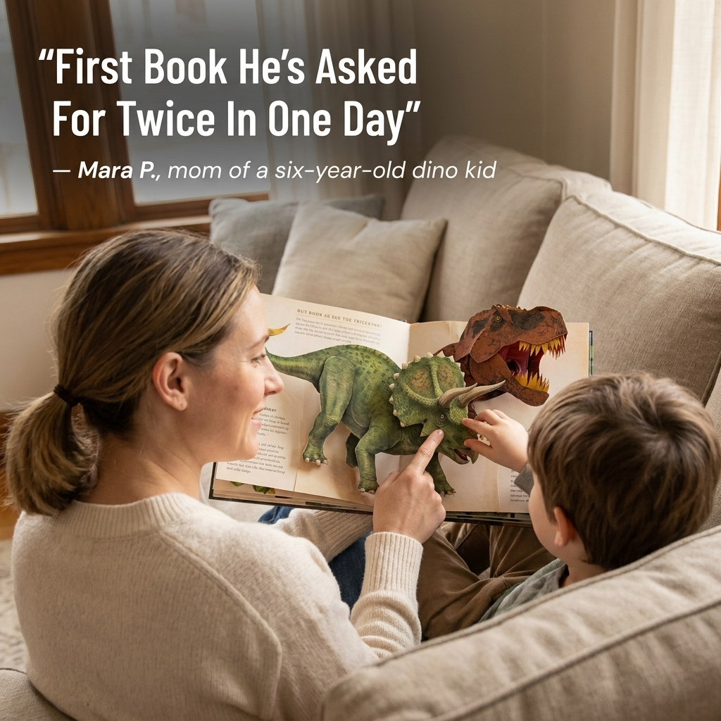 RexQuest™ — Get Your Dino-Obsessed Kid Reading Until The Book Falls Apart