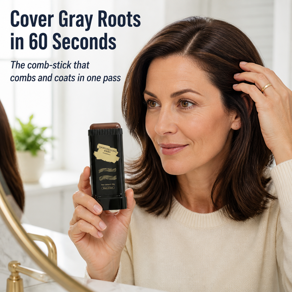 ColorGlide™ — Cover Gray Roots in 60 Seconds, Sweat-Proof All Day