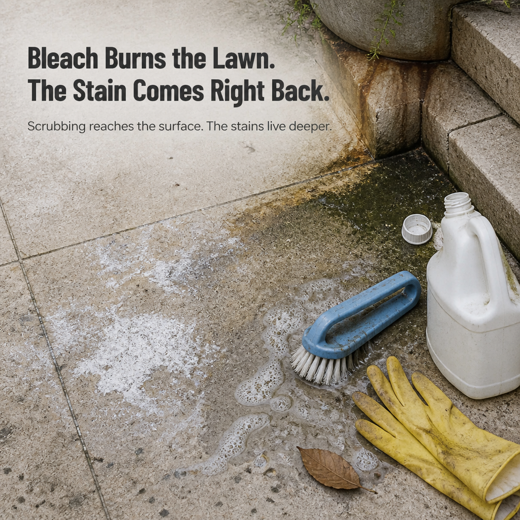 StoneVive™ — Pull Years of Patio Grime Out of Stone in One Rinse