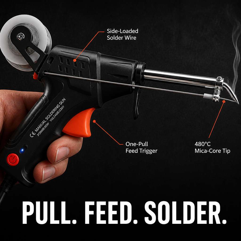 TitanArc™ — Pull the Trigger, Feed Perfect Solder Joints One-Handed