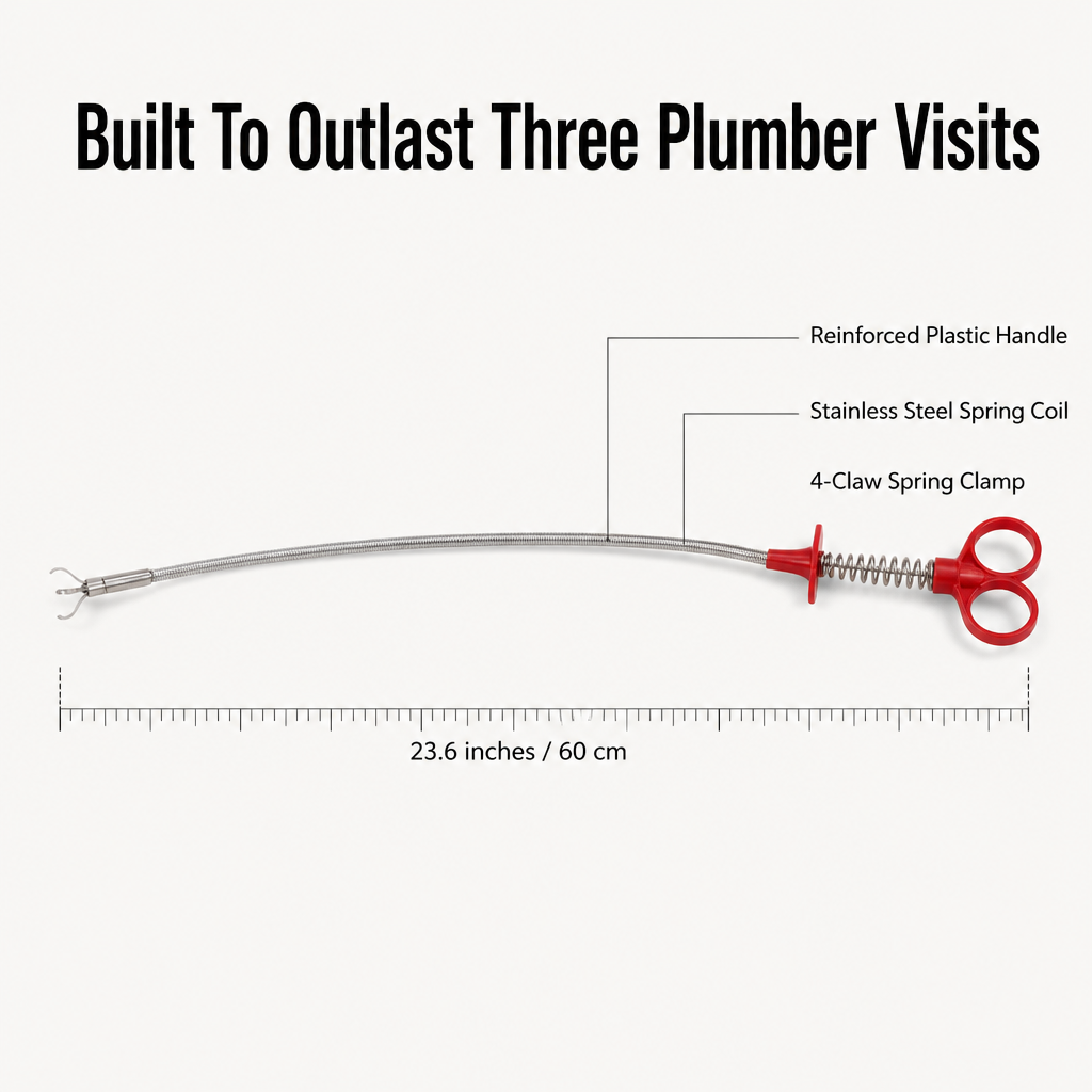 ClingClaw™ — Pull Out The Hairball Drano And Plumbers Can't Reach