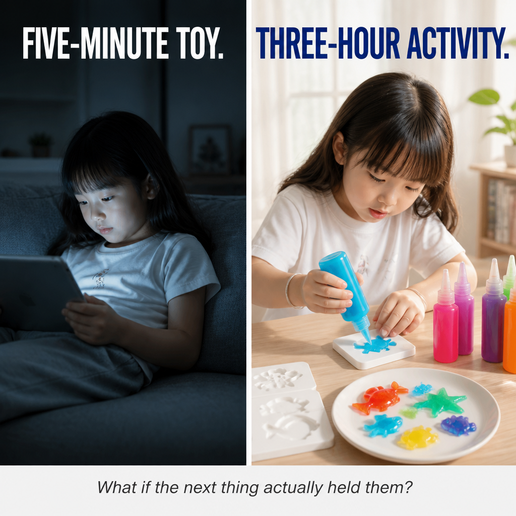 TactilGlow™ — Watch Colored Gel Turn Into Squishy 3D Water Pets
