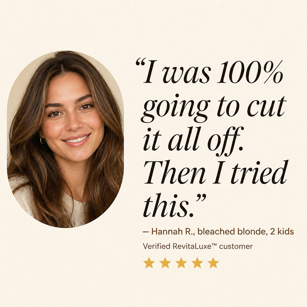 RevitaLuxe™ — Rebuild Bleached, Brittle Hair From The Inside In 10 Minutes