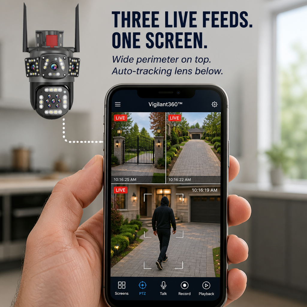 Vigilant360™ — Lock Down Every Angle With Multi-Lens HD Coverage