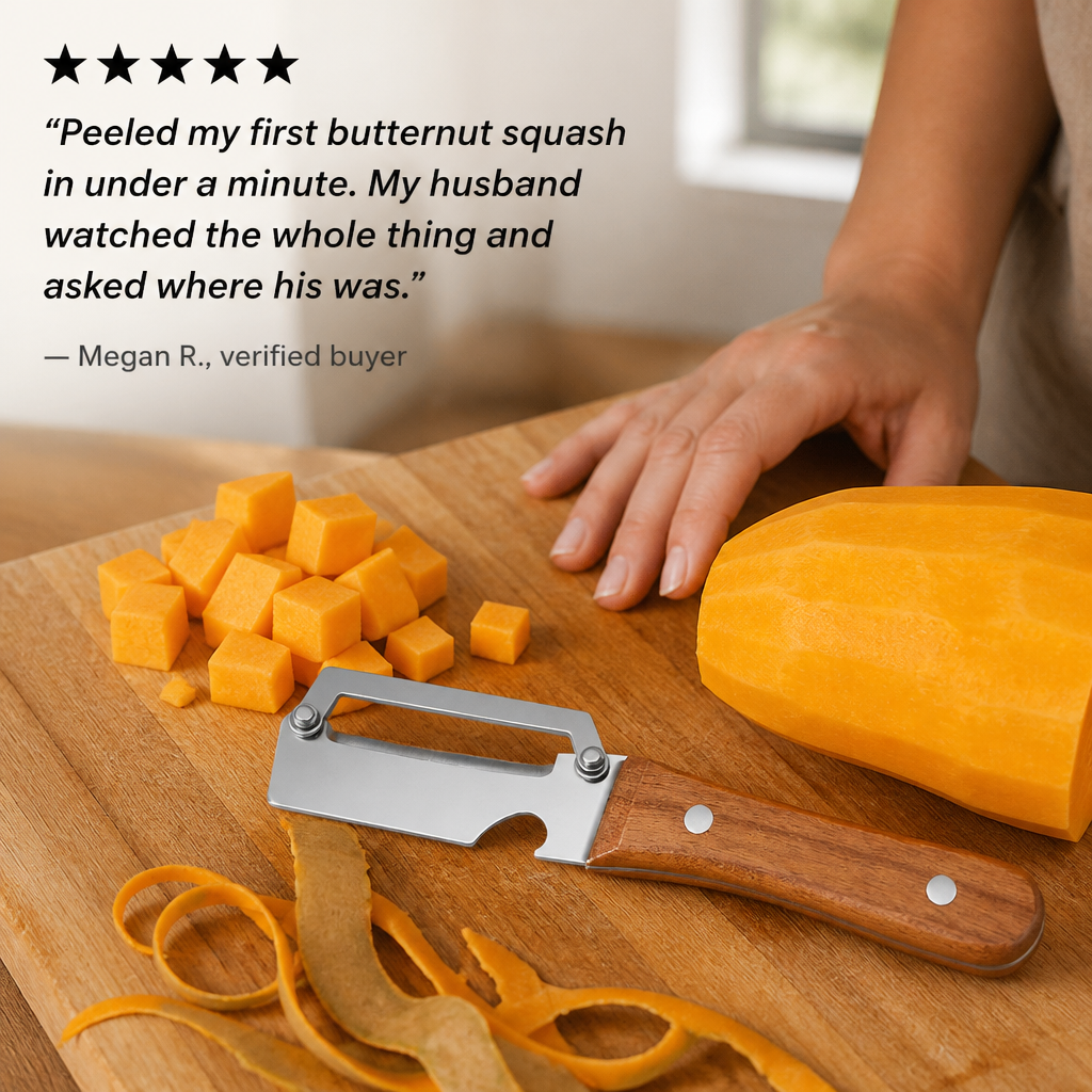 VitaSlice™ — Glide Through Pumpkin, Squash & Tough Skins Without a Knife