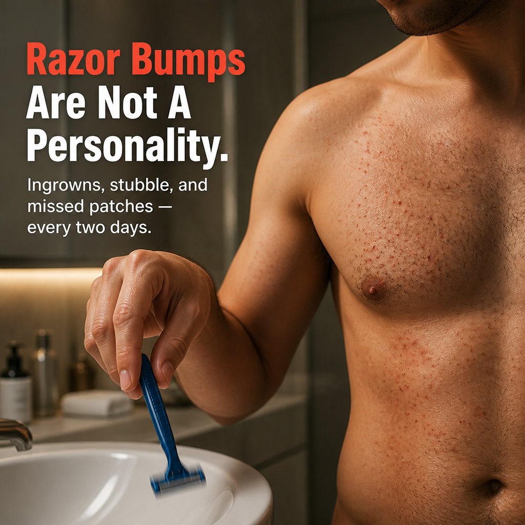 BareCraft™ — Smooth Chest, Back & Intimate Hair in 5 Painless Minutes