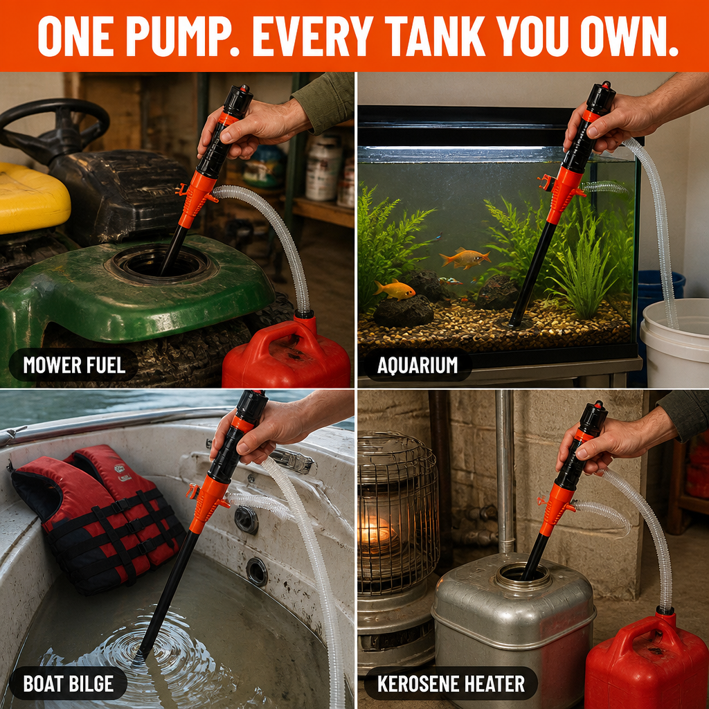 TurboFlow™ — Move Fuel, Water, or Oil Hands-Free at 2.2 Gallons a Minute