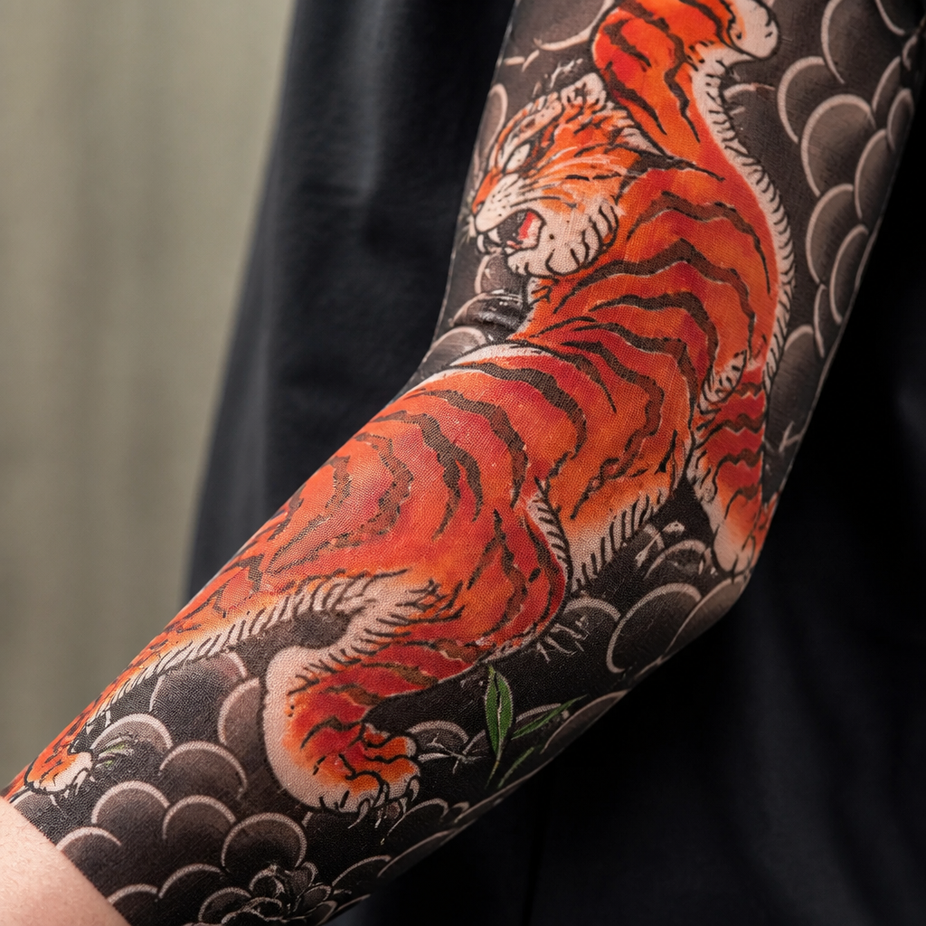 ArborSkin™ – Japanese Tattoo-Print UPF 50+ Sun Protection Arm Sleeve