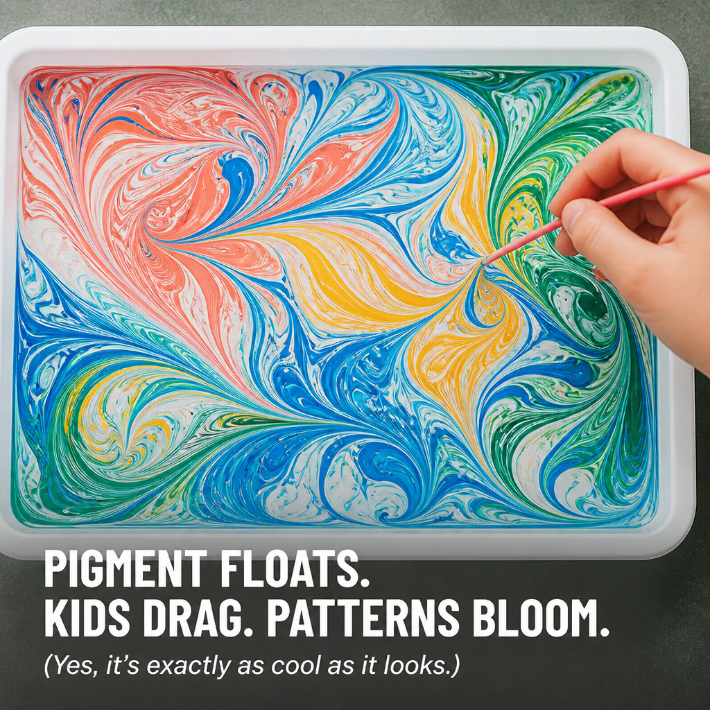 SplashForm™ — Turn Tap Water Into Marble Art Kids Lift, Dry, and Frame