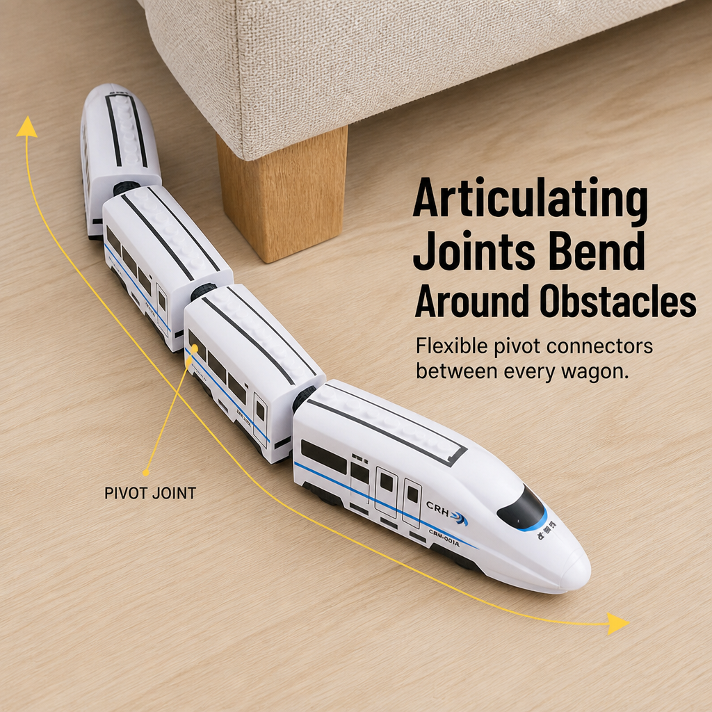 BrainBuzz Express™ — Race a Real-Looking Bullet Train Around Their Bedroom Floor