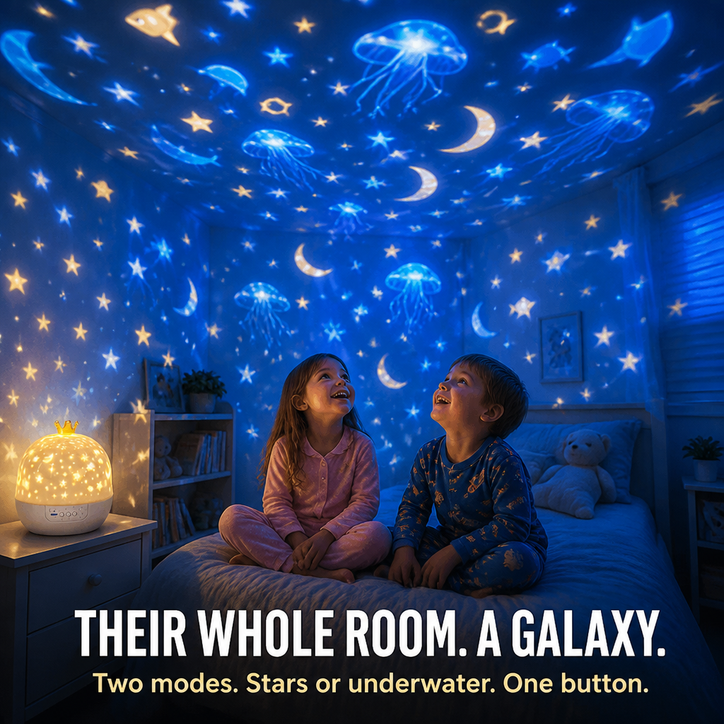 AquaDream™ — Trade Bedtime Battles for a Galaxy on the Ceiling