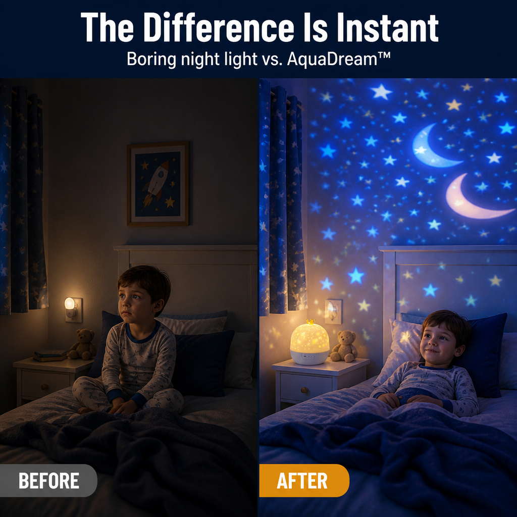 AquaDream™ — Trade Bedtime Battles for a Galaxy on the Ceiling