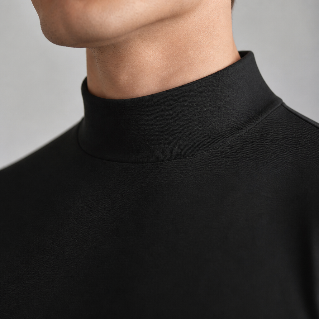 TitanFit™ – Sleek Slim Fit Mock Neck Long Sleeve Base Layer