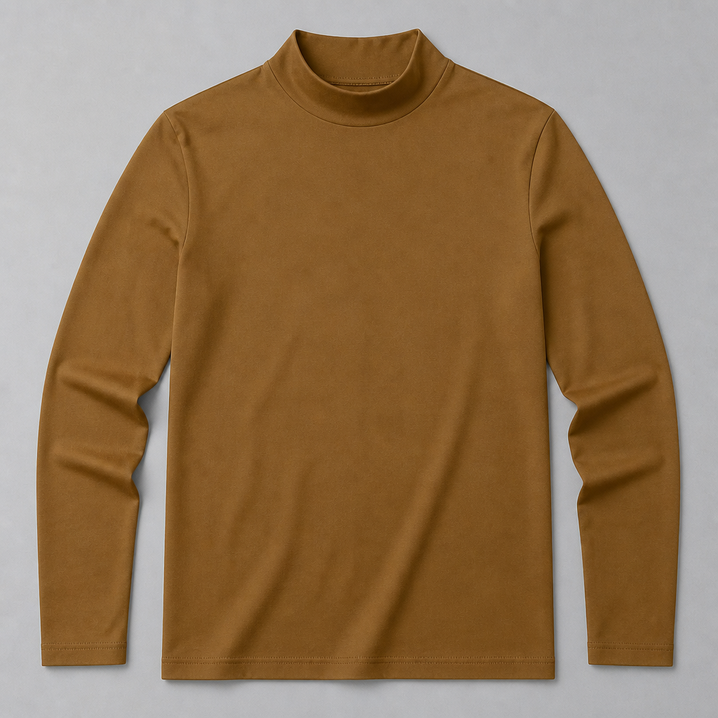 TitanFit™ – Sleek Slim Fit Mock Neck Long Sleeve Base Layer