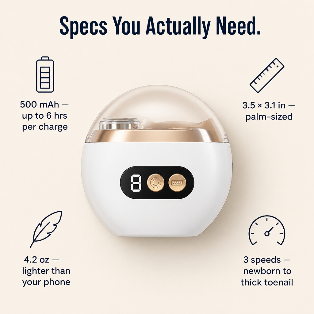 LuminaClip™ — Trim, File & Polish Every Nail In The House (Even Baby's)