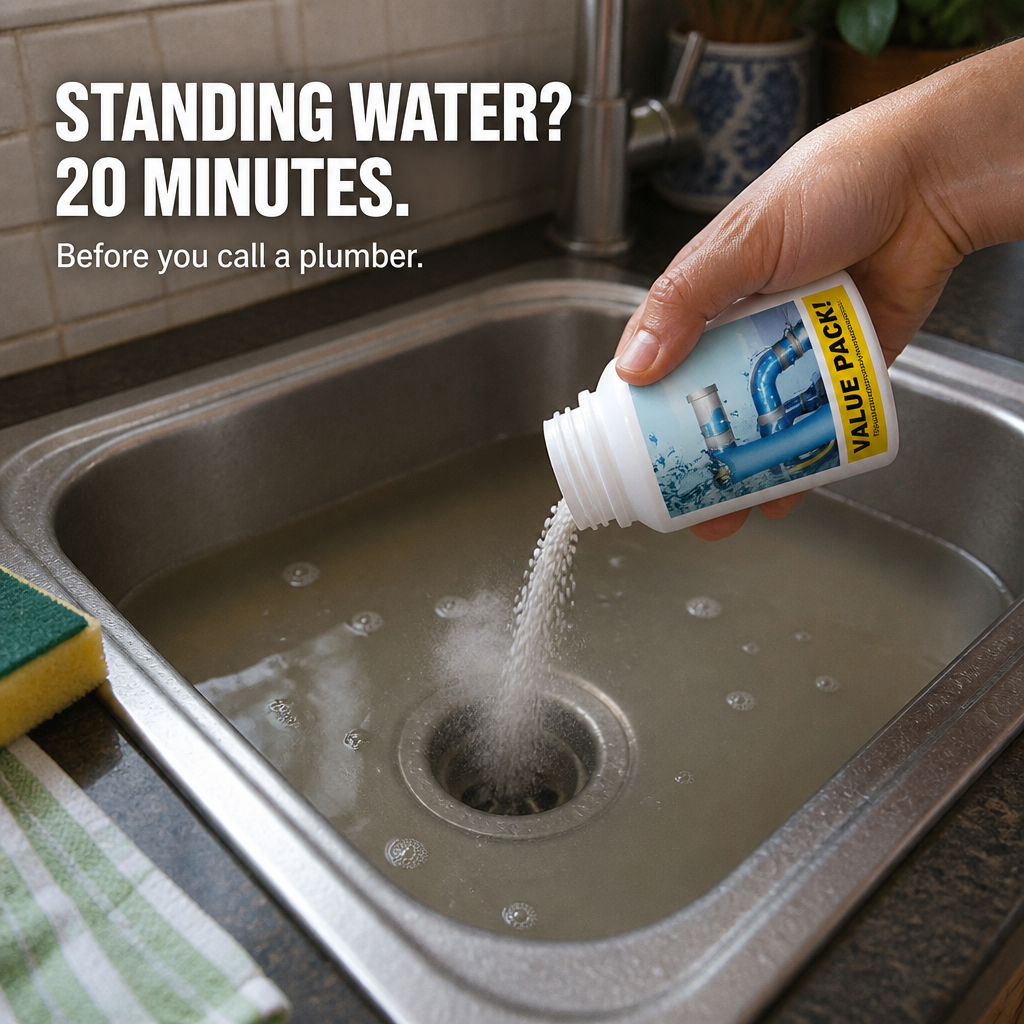 ClariFlow™ — Dissolve Hair, Grease and Drain Smells in 20 Minutes Flat