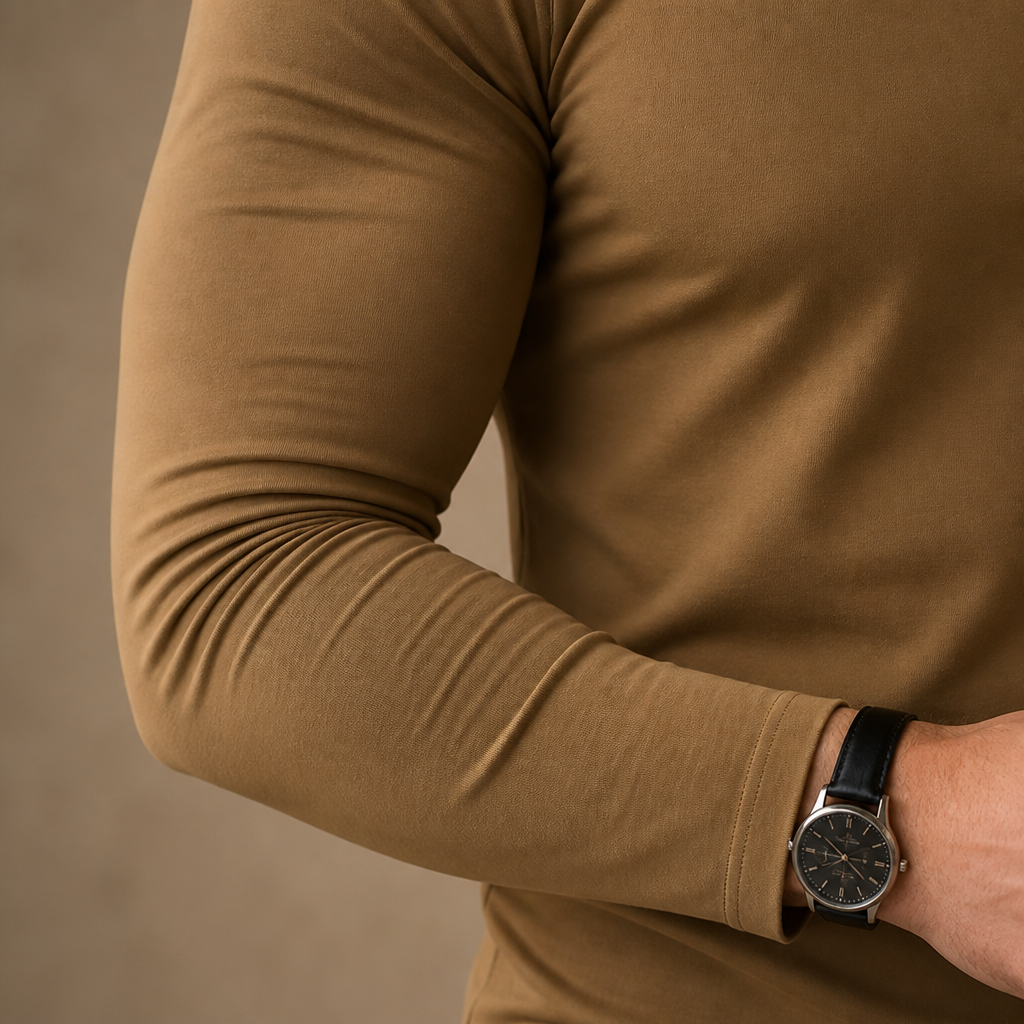 Marsilio™ – Slim-Fit Sculpting Mock Turtleneck for Men